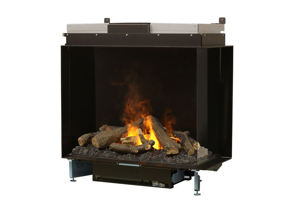 Faber E-Matrix 35 -inch 2-Sided Right Corner Water Vapor Built-In Electric Fireplace Firebox | FEF3226L2R | Water Myst Fireplace | Electric Fireplaces Depot