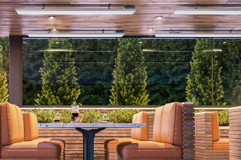 Image of Dimplex DLW 2400W Outdoor Indoor Electric Heater | DLW Radiant Electric Heater | DLW2400W24