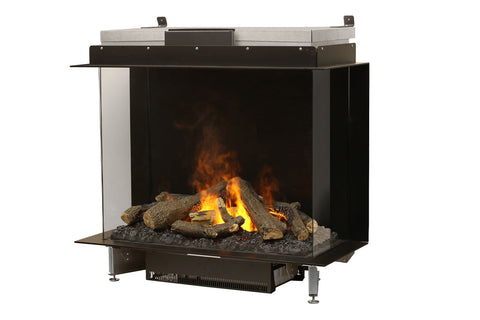 Image of Faber E-Matrix 35 -inch 3-Sided Water Vapor Built-In Electric Fireplace Firebox | FEF3226L3 | Water Myst Fireplace | Electric Fireplaces Depot