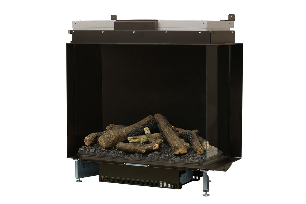 Faber E-Matrix 35 -inch 2-Sided Right Corner Water Vapor Built-In Electric Fireplace Firebox | FEF3226L2R | Water Myst Fireplace | Electric Fireplaces Depot