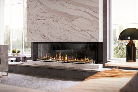 Image of Dimplex Ignite XL Bold 60-In Smart Built-In Linear Electric Fireplace - 3-Sided Multi-Sided Electric Fireplace - XLF6017-XD