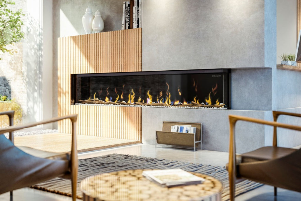 Dimplex Ignite XL Bold 100-In Smart Built-In Linear Electric Fireplace - 3-Sided Multi-Sided Electric Fireplace - XLF10017-XD