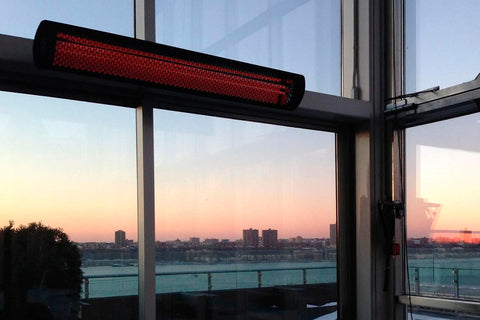 Image of Bromic Tungsten Smart-Heat 2000 Watt Outdoor Electric Patio Heater Black | Tungsten 44 in Electric Radiant Heater | BH0420030