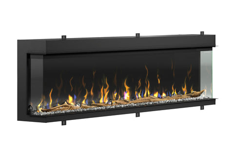 Image of Dimplex Ignite XL Bold 88-In Smart Built-In Linear Electric Fireplace - 3-Sided Multi-Sided Electric Fireplace - XLF8817-XD