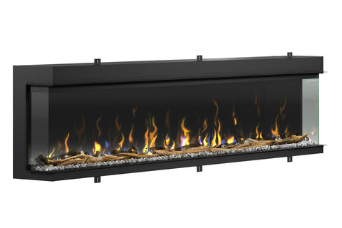 Image of Dimplex Ignite XL Bold 100-In Smart Built-In Linear Electric Fireplace - 3-Sided Multi-Sided Electric Fireplace - XLF10017-XD