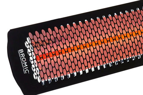 Image of Bromic Tungsten Smart-Heat 2000 Watt Outdoor Electric Patio Heater Black | Tungsten 44 in Electric Radiant Heater | BH0420030