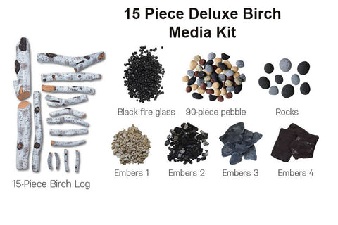 Image of Remii 55 inch Extra Tall Built-In Indoor Outdoor Electric Fireplace | Heater | 102755-XT | Deluxe Log Set | Electric Fireplaces Depot