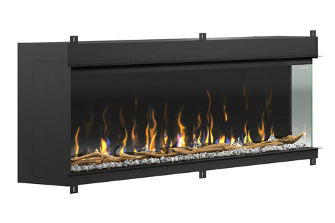 Image of Dimplex Ignite XL Bold 74-In Smart Built-In Linear Electric Fireplace - 3-Sided Multi-Sided Electric Fireplace - XLF7417-XD
