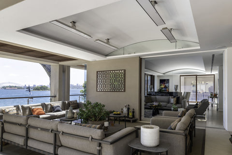 Image of Bromic Platinum Smart-Heat 2300 Watt Outdoor Electric Patio Heater White | Platinum 33 in Electric Radiant Heater | BH0320007