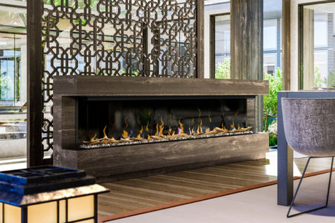 Image of Dimplex Ignite XL Bold 100-In Smart Built-In Linear Electric Fireplace - 3-Sided Multi-Sided Electric Fireplace - XLF10017-XD