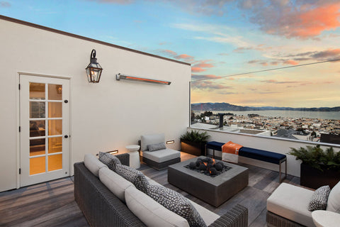 Image of Infratech SL-Series Slimline 1600 Watt 120V Outdoor Electric Heater | Infratech 30 in Electric Radiant Heater | SL1612