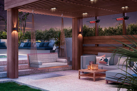 Image of Dimplex DIRP 1500W Outdoor Indoor Electric Heater | DIRP Infrared Electric Heater | DIRP15A10GR