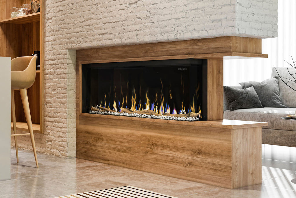 Dimplex Ignite XL Bold 50-In Smart Built-In Linear Electric Fireplace - 3-Sided Multi-Sided Electric Fireplace - XLF5017-XD