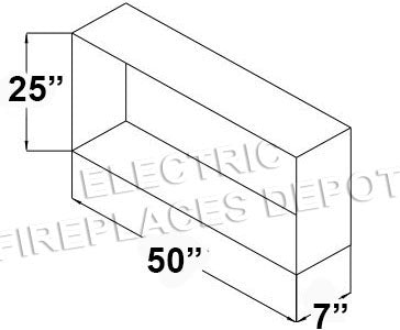 Image of Amantii Panorama 50 inch Slim Built-in Indoor & Outdoor Electric Fireplace – Heater - Accessory – BI-50-SLIM-OD – Electric Fireplaces Depot