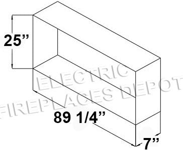 Image of Amantii Panorama 88 inch Slim Built-in Indoor & Outdoor Electric Fireplace - Heater - BI-88-SLIM-OD - Electric Fireplaces Depot