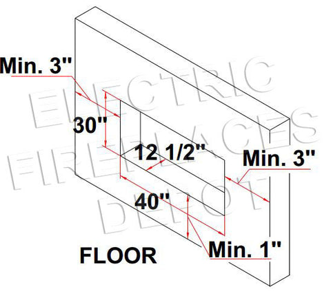 Image of Amantii Panorama 40-in Deep Tall Built-in Indoor & Outdoor Electric Fireplace - Heater - BI-40-DEEP-XT - Electric Fireplaces Depot