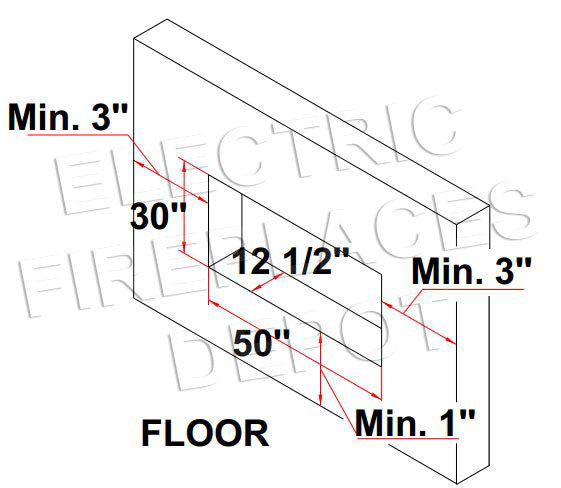 Amantii Panorama 50-in Deep Tall Built-in Indoor & Outdoor Electric Fireplace - Heater - BI-50-DEEP-XT - Electric Fireplaces Depot