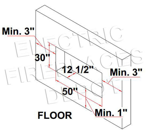 Image of Amantii Panorama 50-in Deep Tall Built-in Indoor & Outdoor Electric Fireplace - Heater - BI-50-DEEP-XT - Electric Fireplaces Depot