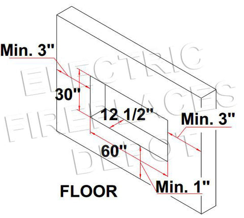 Image of Amantii Panorama 60-in Deep Tall Built-in Indoor & Outdoor Electric Fireplace - Heater - BI-60-DEEP-XT - Electric Fireplaces Depot