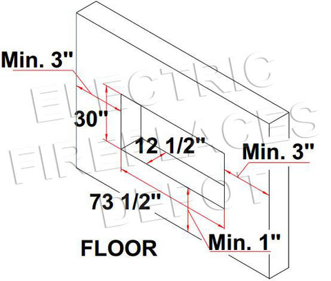 Image of Amantii Panorama 72-in Deep Tall Built-in Indoor & Outdoor Electric Fireplace - Heater - BI-72-DEEP-XT - Electric Fireplaces Depot