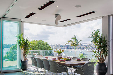 Image of Bromic Platinum Smart-Heat 3400 Watt 208V Infrared Patio Heater Black | Platinum 50 in Electric Radiant Heater | BH0320021