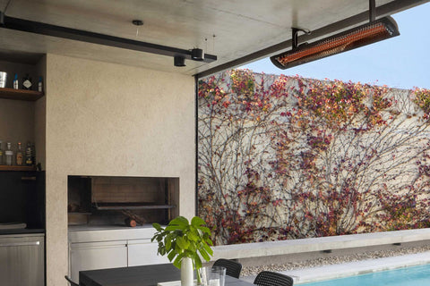 Image of Bromic Tungsten Smart-Heat 6000 Watt Outdoor Electric Patio Heater Black | Tungsten 56 in Electric Radiant Heater | BH0420033