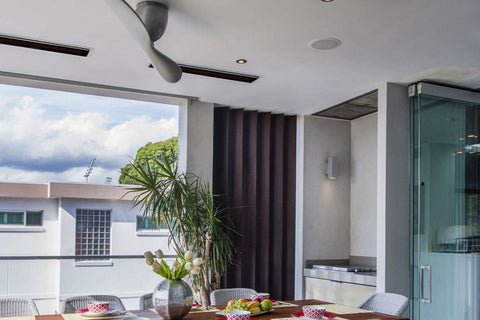 Image of Bromic Platinum Marine Smart-Heat 3400 Watt Outdoor Electric Patio Heater Black | Platinum 50 in Electric Radiant Heater | BH0320016