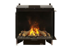 Faber E-Matrix 35'' Water Vapor 2-Sided Right Corner Built-In Electric Fireplace