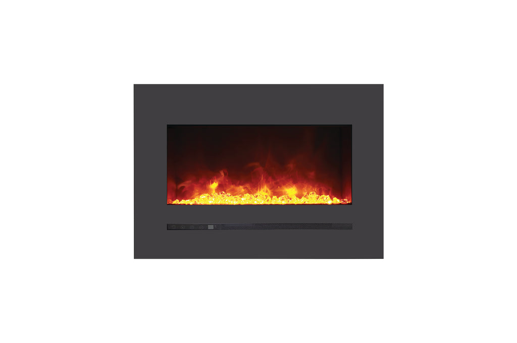 Sierra Flame 32 inch Wall Mount Linear Electric Fireplace - Heater - Electric Fireplaces Depot