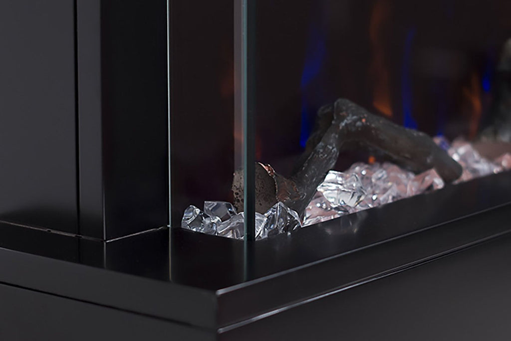 Touchstone Chesmont 50" Wall Mount 3-sided Electric Fireplace in White | 80033 | Electric Fireplaces Depot