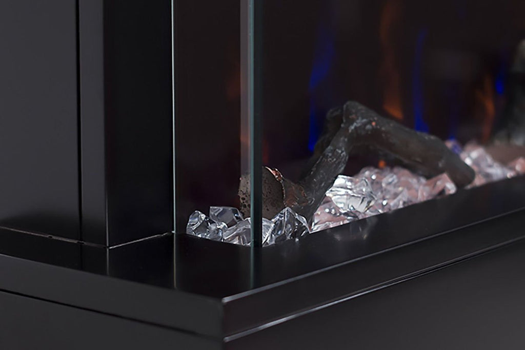 Touchstone Chesmont 50" Wall Mount 3-sided Electric Fireplace in Black | 80034 | Electric Fireplaces Depot