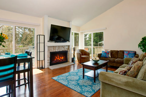 Image of Amantii Traditional Lumina 44 Inch Built-In Indoor & Outdoor Electric Firebox Insert