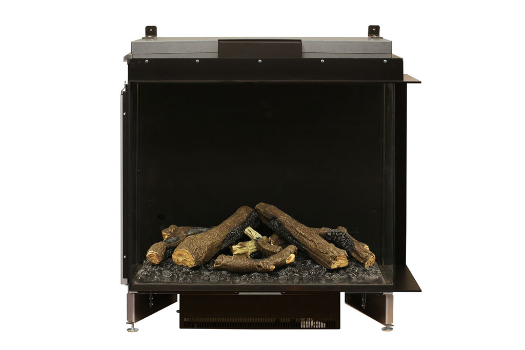 Faber E-Matrix 35 -inch 2-Sided Right Corner Water Vapor Built-In Electric Fireplace Firebox | FEF3226L2R | Water Myst Fireplace | Electric Fireplaces Depot