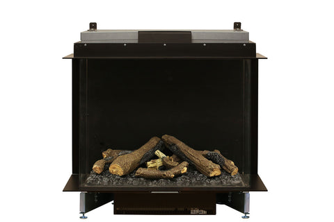 Image of Faber E-Matrix 35 -inch 3-Sided Water Vapor Built-In Electric Fireplace Firebox | FEF3226L3 | Water Myst Fireplace | Electric Fireplaces Depot