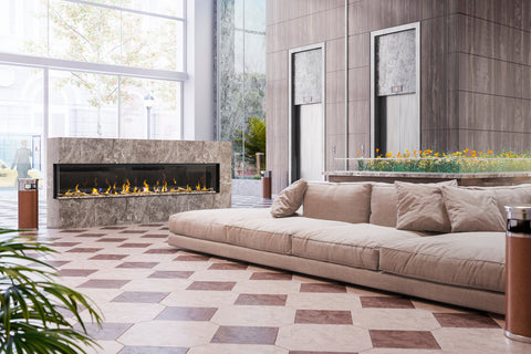 Image of Dimplex Ignite XL Bold 100-In Smart Built-In Linear Electric Fireplace - 3-Sided Multi-Sided Electric Fireplace - XLF10017-XD