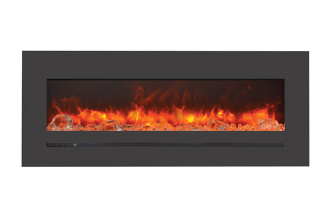 Image of Sierra Flame 55 inch Wall Mount Linear Electric Fireplace - Heater - Electric Fireplaces Depot