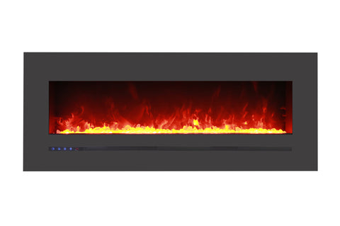 Image of Sierra Flame 55 inch Wall Mount Linear Electric Fireplace - Heater - Electric Fireplaces Depot