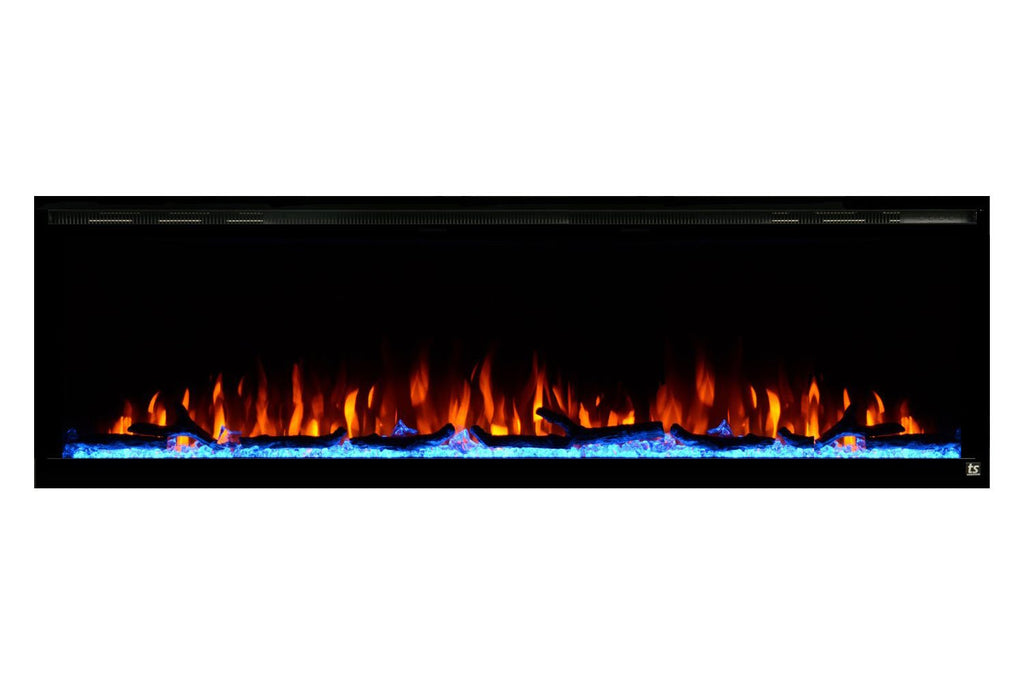 Touchstone Sideline Elite 100" Built-In Recessed Flush Mount Electric Fireplace - 80044 - Electric Fireplaces Depot