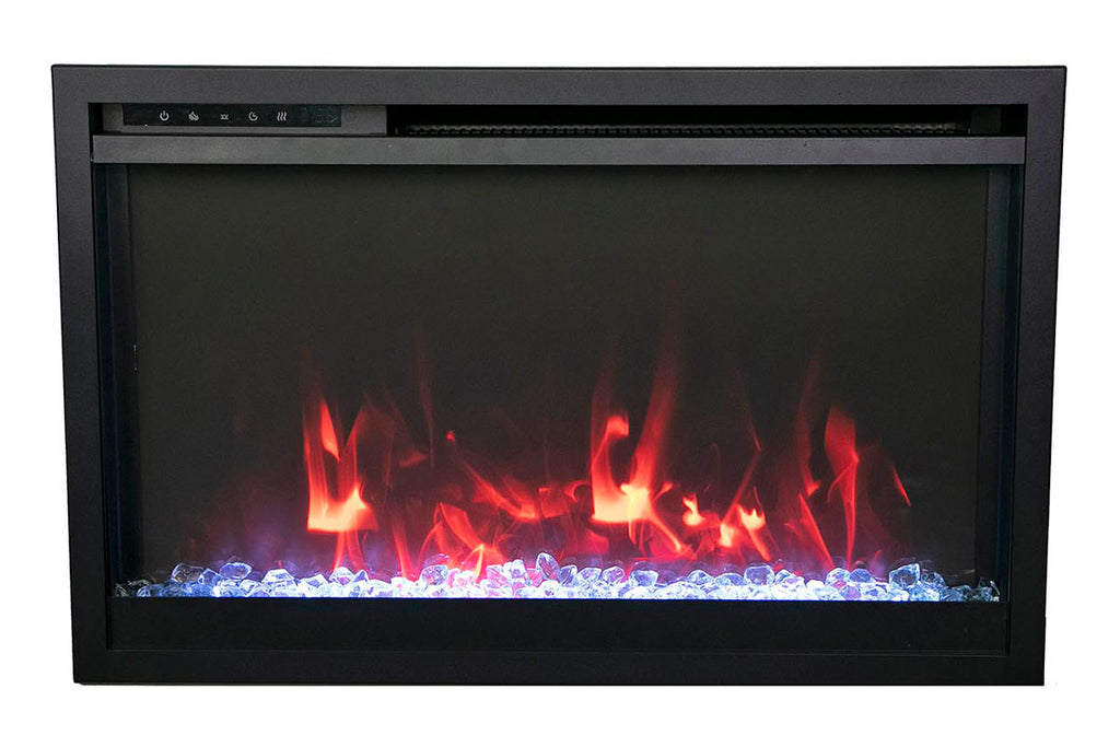 Amantii Traditional Extra Slim 30-Inch Built-In Electric Firebox Insert  | Electric Fireplace Heater | TRD-30-XS | Electric Fireplaces Depot