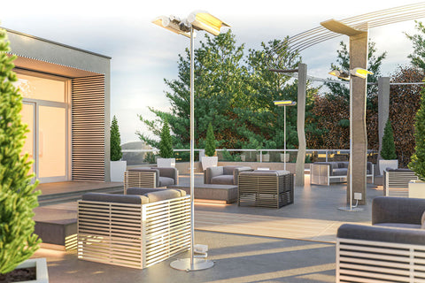 Image of Dimplex DSH 2000W Outdoor Indoor Electric Heater | DSH Infrared Electric Heater | DSH20W