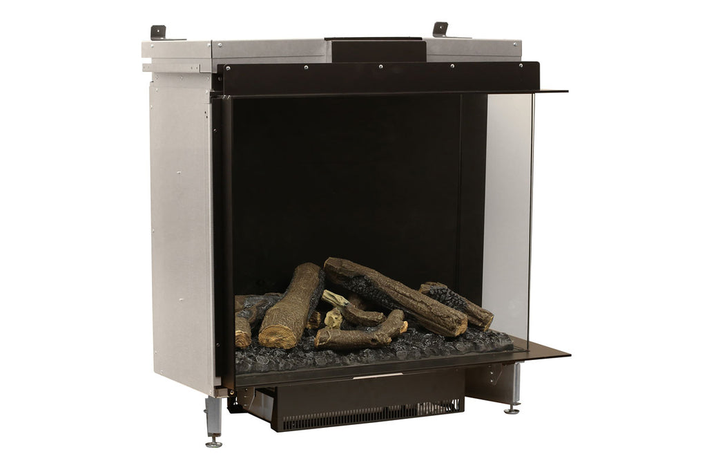 Faber E-Matrix 35 -inch 2-Sided Right Corner Water Vapor Built-In Electric Fireplace Firebox | FEF3226L2R | Water Myst Fireplace | Electric Fireplaces Depot