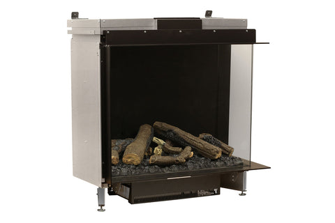 Image of Faber E-Matrix 35 -inch 2-Sided Right Corner Water Vapor Built-In Electric Fireplace Firebox | FEF3226L2R | Water Myst Fireplace | Electric Fireplaces Depot