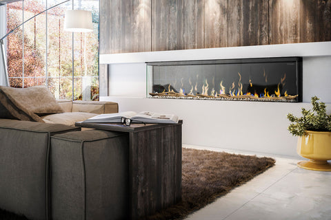 Image of Dimplex Ignite XL Bold 74-In Smart Built-In Linear Electric Fireplace - 3-Sided Multi-Sided Electric Fireplace - XLF7417-XD