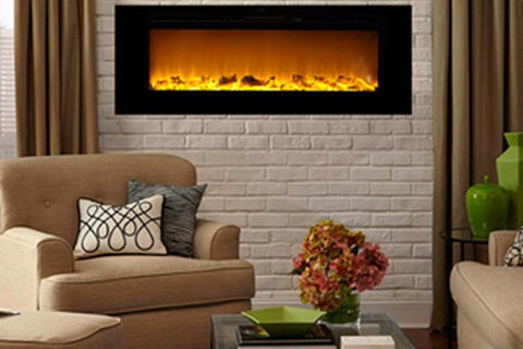 Image of Touchstone Sideline 60 inch Built-in Electric Fireplace - Heater - 80011 - Electric Fireplaces Depot