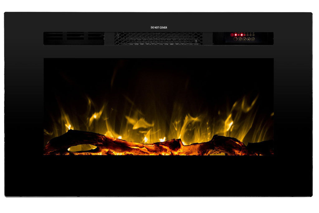 Touchstone Sideline 28 inch Built-in Electric Fireplace - Heater - 80028 - Electric Fireplaces Depot