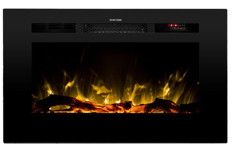 Image of Touchstone Sideline 28 inch Built-in Electric Fireplace - Heater - 80028 - Electric Fireplaces Depot
