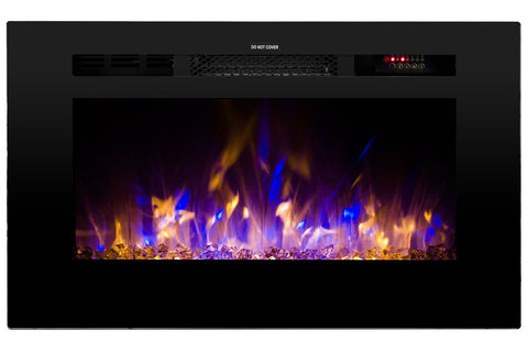 Image of Touchstone Sideline 28 inch Built-in Electric Fireplace - Heater - 80028 - Electric Fireplaces Depot
