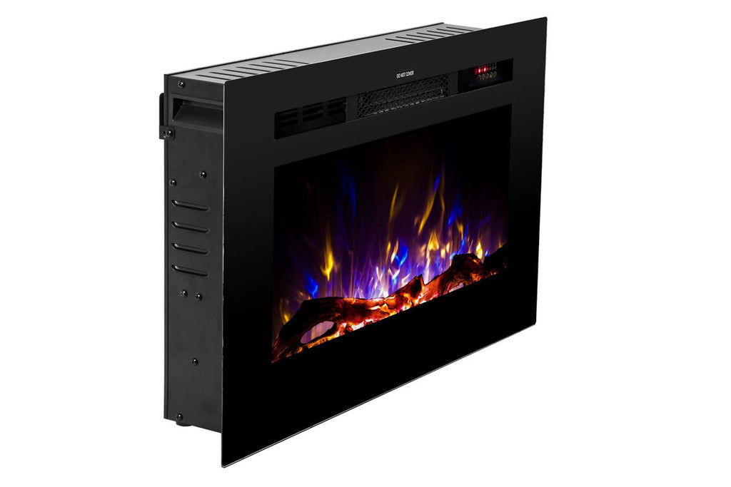 Touchstone Sideline 28 inch Built-in Electric Fireplace - Heater - 80028 - Electric Fireplaces Depot