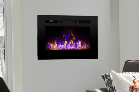 Image of Touchstone Sideline 28 inch Built-in Electric Fireplace - Heater - 80028 - Electric Fireplaces Depot
