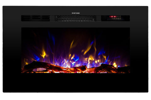Image of Touchstone Sideline 28 inch Built-in Electric Fireplace - Heater - 80028 - Electric Fireplaces Depot